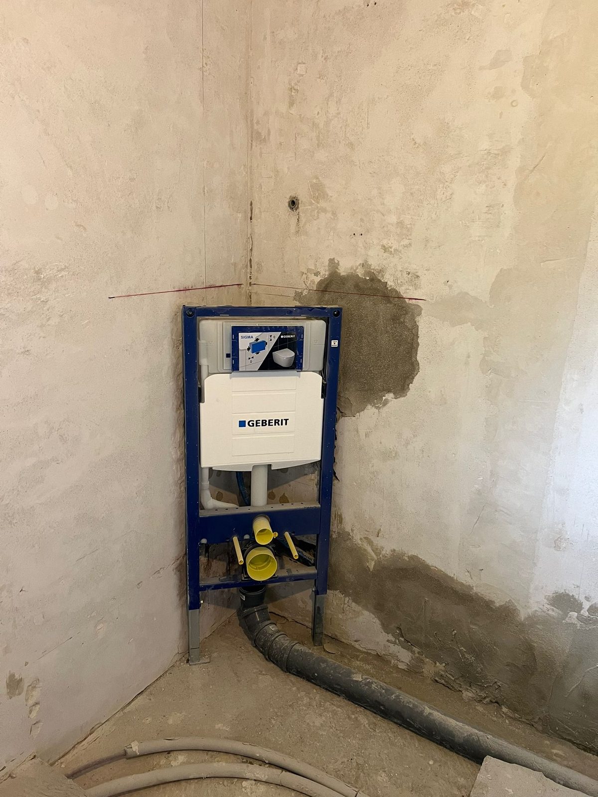 Vorwand-Installation mit GKB-Bekleidung